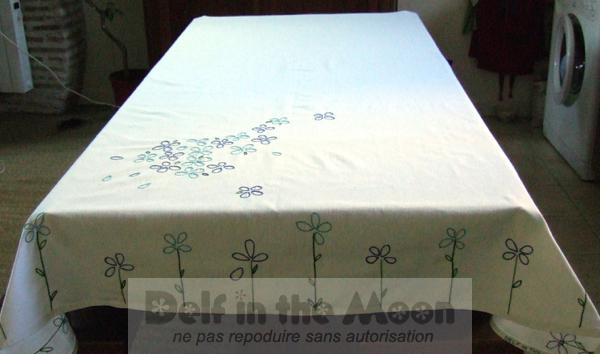 Nappe bleue et verte