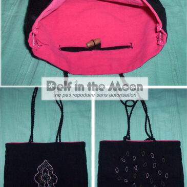 Sac cachemire noir