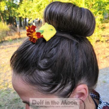 Barrettes spéciales fleur du jour