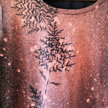 Tee-Shirt tie and dye : feuilles