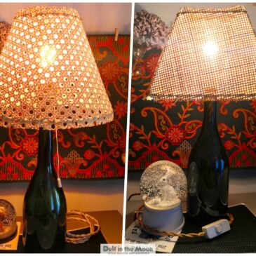 Duo de lampes en cannages