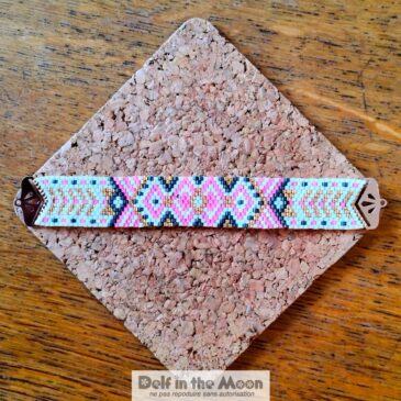 Bracelet manchette peyote