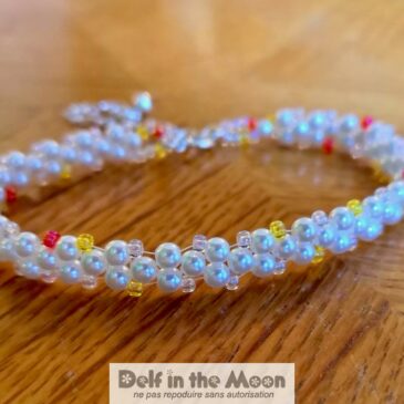 Bracelet perles nacrées