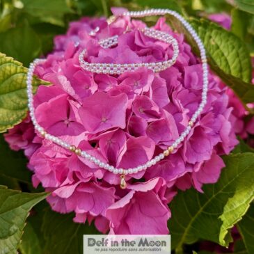 Parure perles et or
