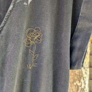 Broderie fleur